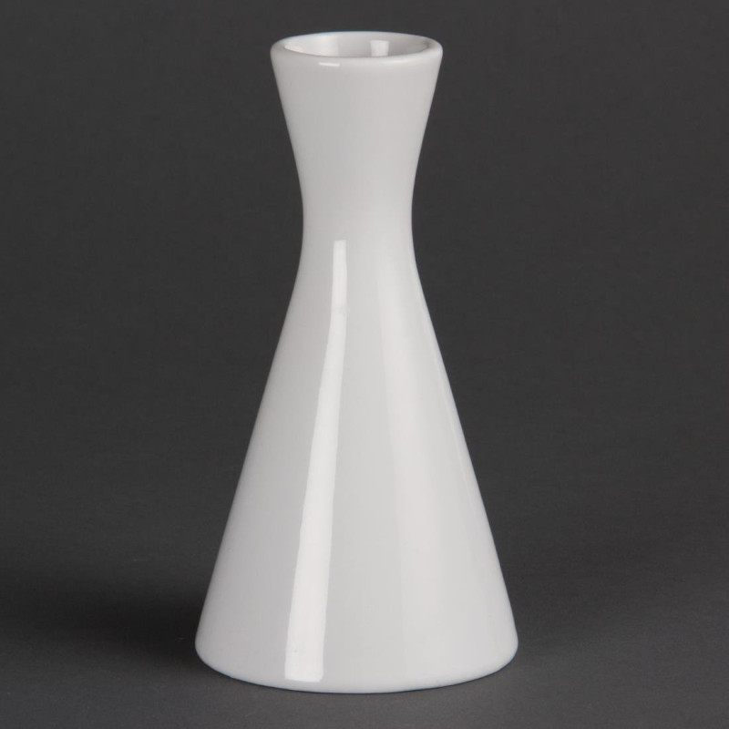 Vase Bouteille Blanc 140 Mm - Lot De 6 - Olympia - Fourniresto Vase Bouteille Blanc 140 Mm - Lot De 6 - Olympia - Fourniresto
