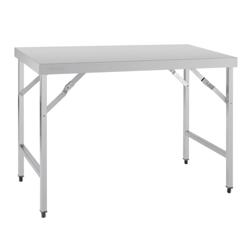 Table Pliante Inox 1200 Mm - Vogue - Fourniresto Table Pliante Inox 1200 Mm - Vogue - Fourniresto