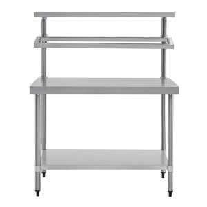 Table De Préparation Inox Avec Support Bacs Gn 1200 X 600 Mm - Vogue - Fourniresto