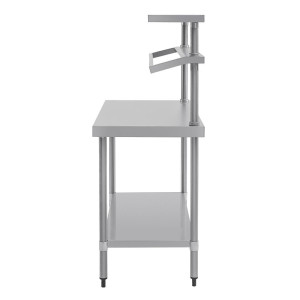 Stol za pripremu od nehrđajućeg čelika s podrškom za GN posude 1200 x 600 mm - Vogue - Fourniresto