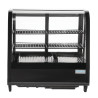 Vitrine Réfrigérée de Comptoir Noire - 100 L - Polar