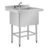 Duboki sudoper s podiznim rubom 100 L 770 x 600 mm - Vogue - Fourniresto