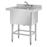 Duboki sudoper s podiznim rubom 100 L 770 x 600 mm - Vogue - Fourniresto