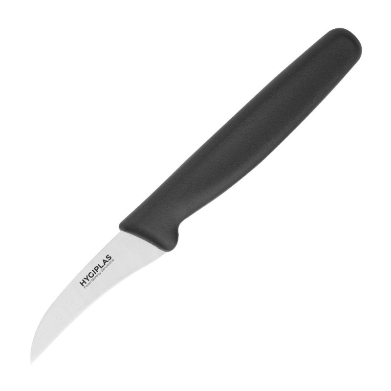 Couteau À Eplucher Noir Lame 6,5 Cm - Hygiplas - Fourniresto Couteau À Eplucher Noir Lame 6,5 Cm - Hygiplas - Fourniresto