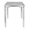 Stol kvadratnog oblika, moguće ga je slagati, od nehrđajućeg čelika, dimenzija 600 x 600 mm - Bolero - Fourniresto