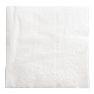 Salveta za koktel bijela 2 sloja 400 x 400 mm - Paket od 1500 - FourniResto - Fourniresto