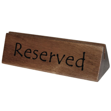 Stalak od drveta Rezervirano 150 x 35 mm - Olympia - Fourniresto