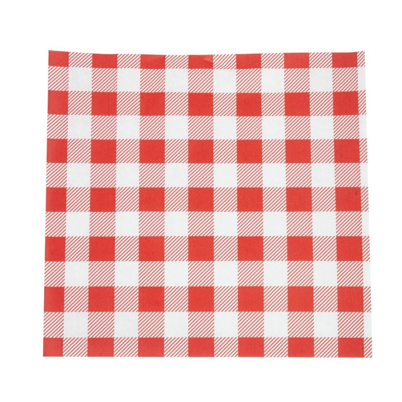 Papir za pečenje Vichy crveni 250 x 250 mm - Paket od 200 - FourniResto - Fourniresto Papir za pečenje Vichy crveni 250 x 250 mm - Paket od 200 - FourniResto - Fourniresto
