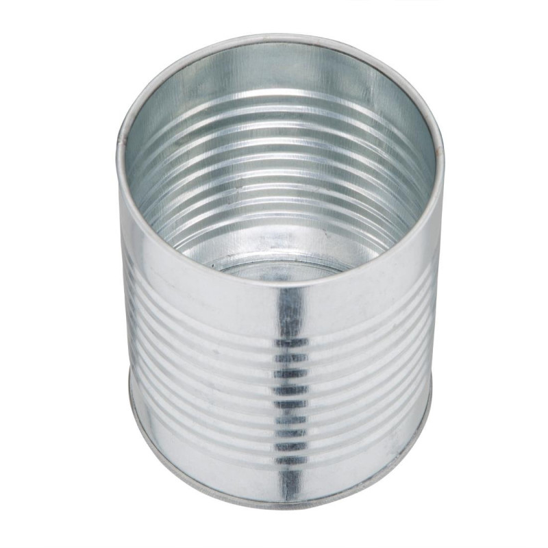 Récipient Boîte de Conserve en Acier Ø 90 mm - Olympia - Fourniresto Récipient Boîte de Conserve en Acier Ø 90 mm - Olympia - Fourniresto