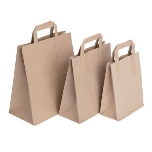 Mala vrećica od recikliranog smeđeg papira 215 x 180 mm - paket od 250 - Fiesta Green - Fourniresto