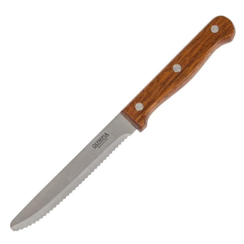 Nož za steak s zaobljenim vrhom - paket od 12 - Olympia - Fourniresto Nož za steak s zaobljenim vrhom - paket od 12 - Olympia - Fourniresto