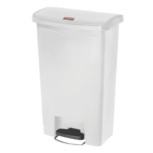 Koš za smeće s pedalom Slim Jim StepOn bijeli 50L - Rubbermaid - Fourniresto