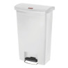 Koš za smeće s pedalom Slim Jim StepOn bijeli 50L - Rubbermaid - Fourniresto