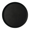 Protuklizni crni tanjur Blackline, okrugli promjer 310 mm - Roltex - Fourniresto