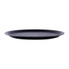 Protuklizni crni tanjur Blackline, okrugli promjer 310 mm - Roltex - Fourniresto