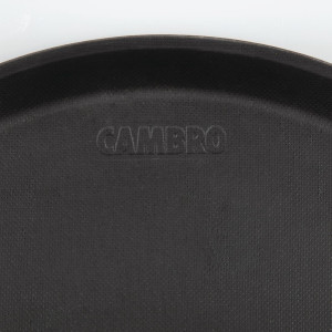 Okrugli protuklizni tanjur od staklenih vlakana crne boje Treadlite Ø 355 mm - Cambro - Fourniresto