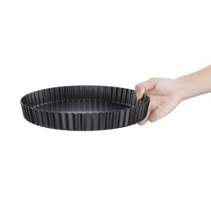 Kalup za pite s neprijanjajućim premazom i pokretnim dnom Ø 250mm - Vogue - Fourniresto