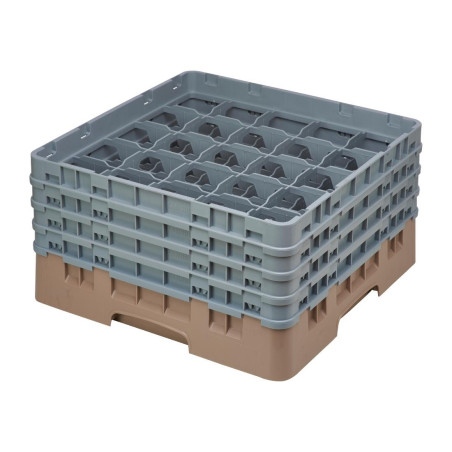 Držač za čaše s 25 odjeljaka Camrack bež maksimalne visine 215 mm - Cambro - Fourniresto