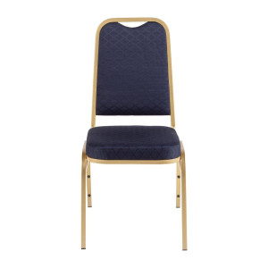 Plave banketne stolice s kvadratnim naslonom - Set od 4 - Bolero - Fourniresto