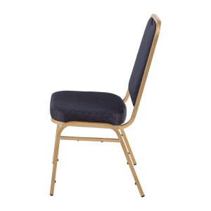 Plave banketne stolice s kvadratnim naslonom - Set od 4 - Bolero - Fourniresto