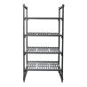 Jedinica s 4 polica s prozračnim rešetkama - Š 915 x D 610 mm - Cambro
