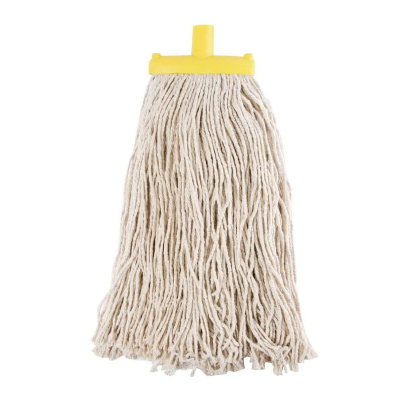 Tête De Balai À Franges Prairie Kentucky Support Jaune - Jantex - Fourniresto Tête De Balai À Franges Prairie Kentucky Support Jaune - Jantex - Fourniresto