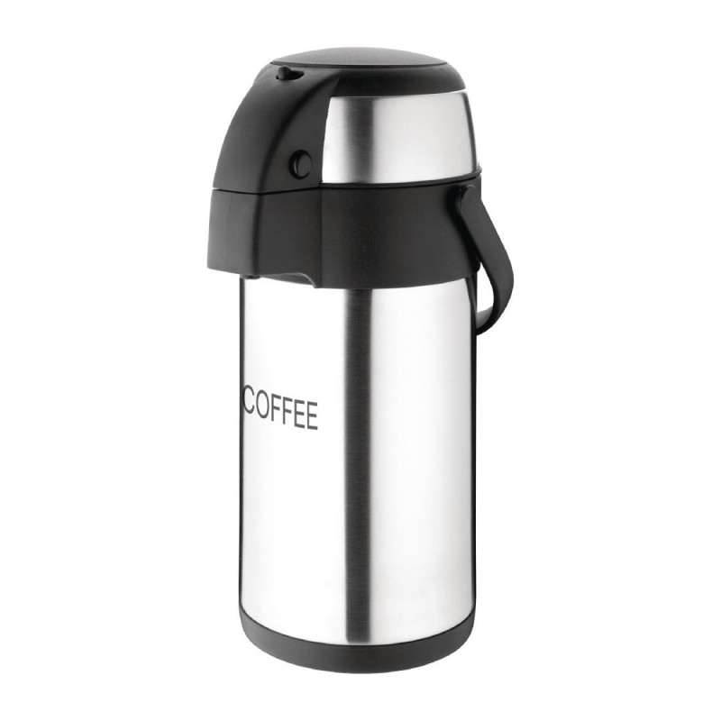 Pichet À Pompe Pour Café en Inox-3L - Olympia Pichet À Pompe Pour Café en Inox-3L - Olympia