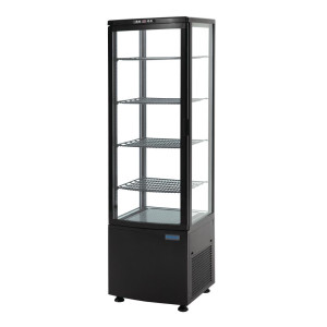 Hladnjak s zakrivljenim vratima - crni 235 L - Polar - Fourniresto