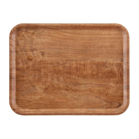 Ploča od laminata s reljefnom površinom od maslinovog drveta smeđe boje 430 mm - Cambro - Fourniresto