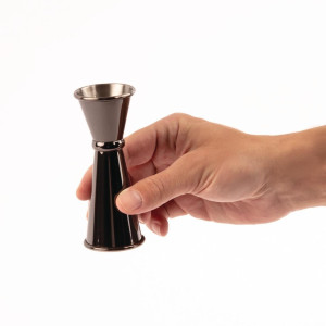 Mjerna čaša za koktele s konusnim dnom, titan siva, 25 i 50 ml - Olympia - Fourniresto