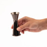 Mjerna čaša za koktele s konusnim dnom, titan siva, 25 i 50 ml - Olympia - Fourniresto