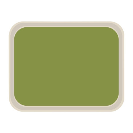 Pladanj za posluživanje od standardnog poliestera 470x360mm zelen - Roltex - Fourniresto
