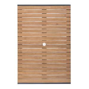 Rektangularni stol od čelika i acacije - 120 cm - Bolero - Fourniresto