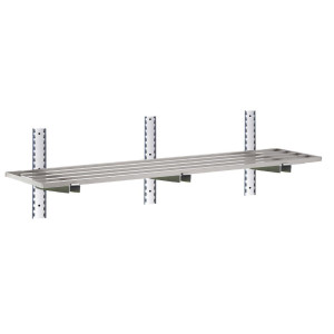 Polica za zid od inoxa s otvorima - Š1400 x D 400 mm - Gastro M - Fourniresto