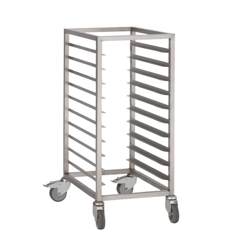 Stainless Steel GN 1/1-10 Levels Sliding Trolley - Gastro M Stainless Steel GN 1/1-10 Levels Sliding Trolley - Gastro M