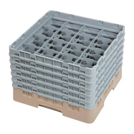Držač za čaše s 16 odjeljaka Camrack bež-L 500 x D 500 mm - Cambro