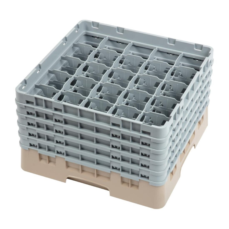 Držač za čaše s 25 odjeljaka Camrack bež-500x500mm - Cambro Držač za čaše s 25 odjeljaka Camrack bež-500x500mm - Cambro