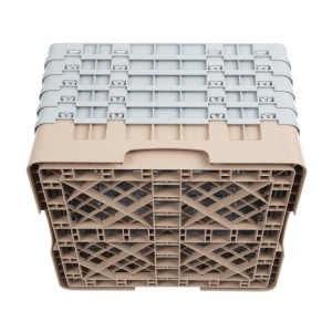 Držač za čaše s 25 odjeljaka Camrack bež-500x500mm - Cambro
