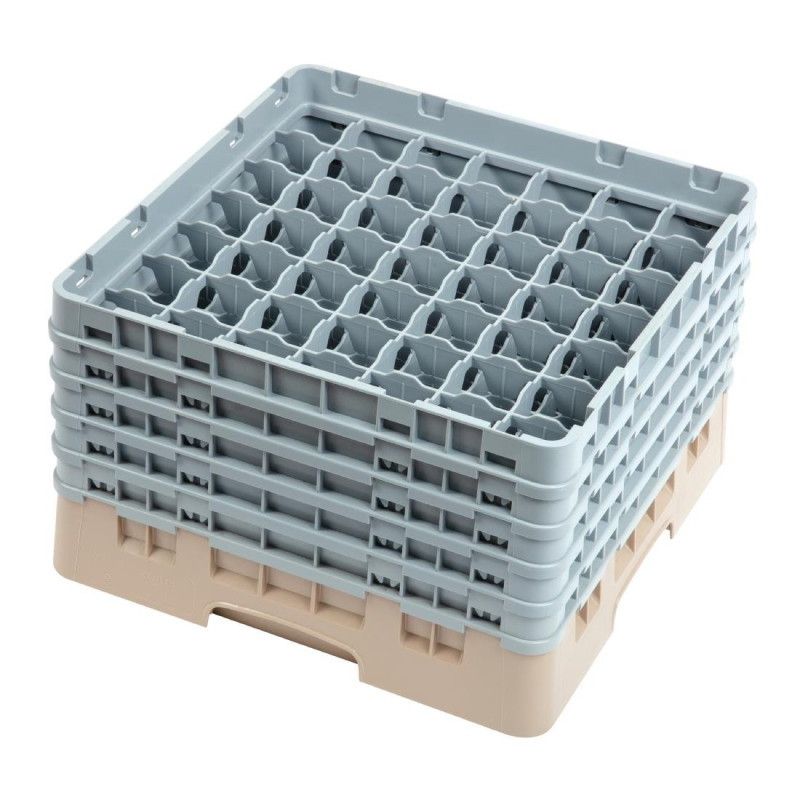 Držač za čaše s 49 odjeljaka Camrack bež-L 500 x D 500 mm - Cambro - Fourniresto Držač za čaše s 49 odjeljaka Camrack bež-L 500 x D 500 mm - Cambro - Fourniresto