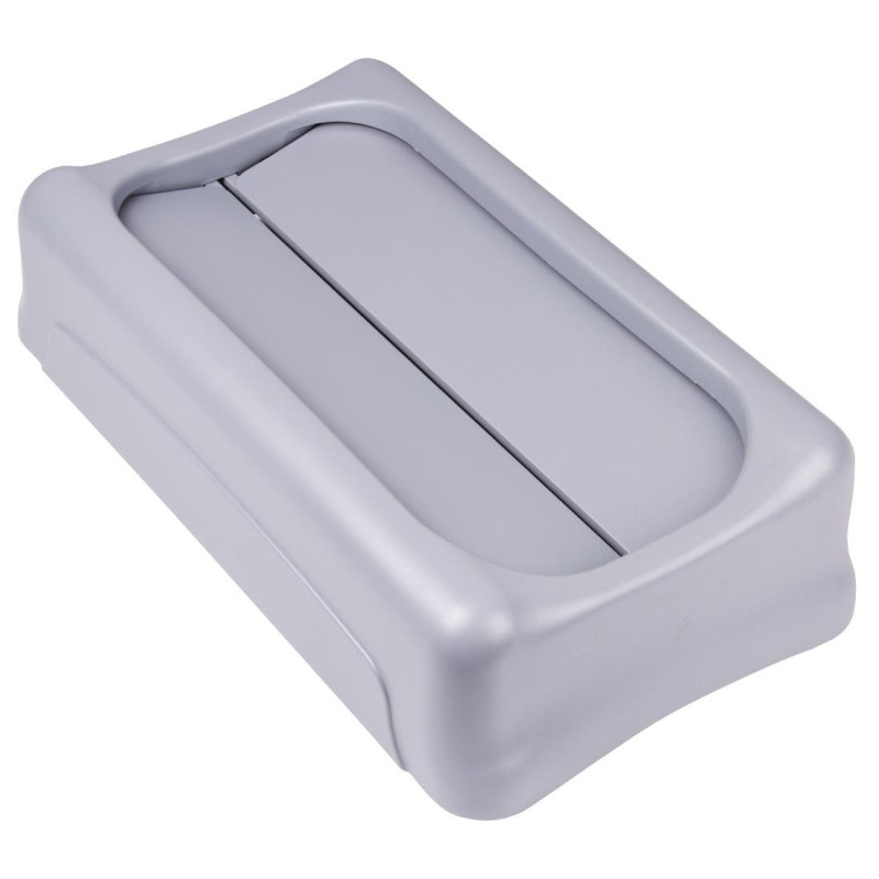Grey Swinging Lid for Various Plastic Waste - Rubbermaid Grey Swinging Lid for Various Plastic Waste - Rubbermaid