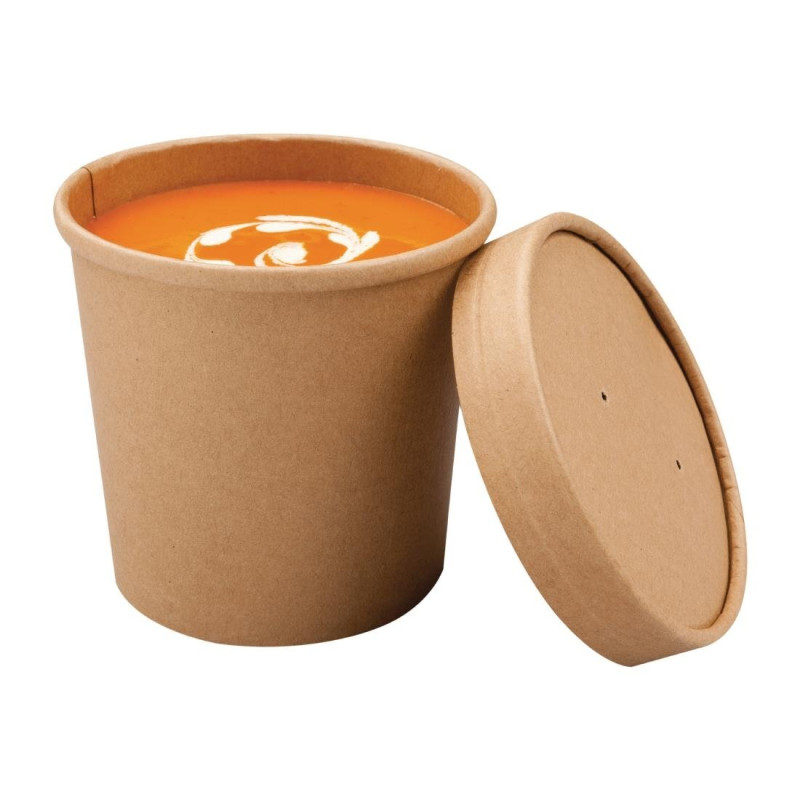 Bols Za Juhe Kraft Mikrovalne Reciklabilne 350ml - Paket od 500 - Colpac