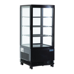 Positive Black Refrigerated Display Case Series C - 68 L - Polar