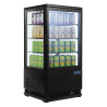 Vitrine Réfrigérée Positive Noire Série C - 68 L - Polar