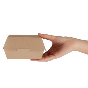 Velike kompostabilne kutije za hamburger od Krafta - P 135mm - Paket od 250 - Colpac