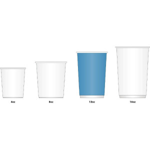 Plastični jednokratni čaše za tople napitke - 340ml - Paket od 1000 - Fiesta