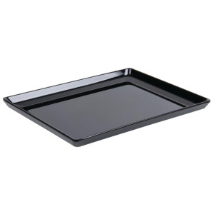 Pladanj od melamina Float crni GN1/2 - APS - Fourniresto