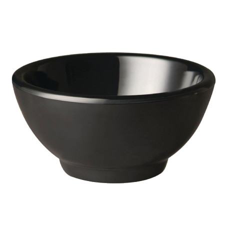 Okrugla posuda od čiste crne melamina - Ø130mm - APS - Fourniresto