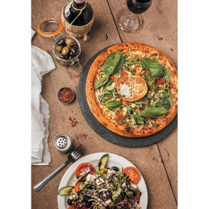 Ploča za pizzu od škriljevca 330 mm - Olympia - Fourniresto