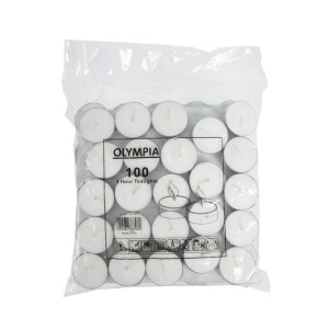Čajne svijeće 4 sata Ø 40 mm - Paket od 100 - Olympia