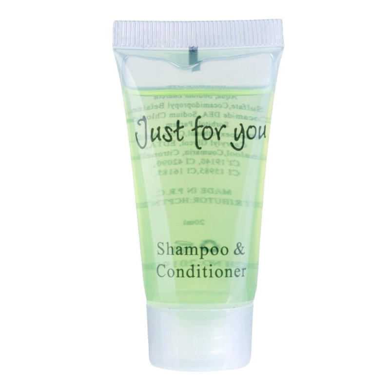 Shampoing Et Après-Shampoing Just For You - 20 Ml - Lot De 100 - FourniResto - Fourniresto Shampoing Et Après-Shampoing Just For You - 20 Ml - Lot De 100 - FourniResto - Fourniresto